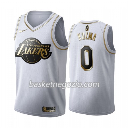 Canotte Uomo Los Angeles Lakers Kyle Kuzma 0 2019-20 Nike Bianco Golden Edition Swingman